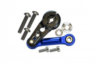 GPM MAK16025T ALUMINUM TIE ROD  SERVO HORN - 25T ARRMA 1/8 4WD KRATON / TALION  / OUTCAST / TYPHON 6S BLX - BLACK - MAK16025T-BK