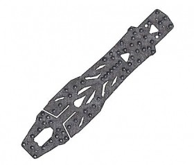 3RACING SAK-D5638 MR Graphite Main Chassis 1/10 RC SAKURA D5 MR Car - SAK-D5638