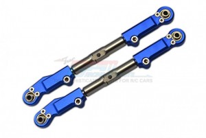 GPM SLE057S ALUMINUM REAR UPPER ARM TIE ROD TRAXXAS 1/8 4WD SLEDGE MONSTER TRUCK 95076 - BLUE - SLE057S-B
