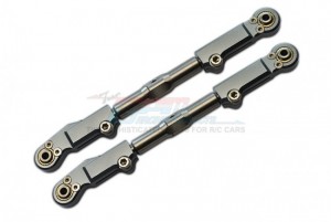 GPM SLE057S ALUMINUM REAR UPPER ARM TIE ROD TRAXXAS 1/8 4WD SLEDGE MONSTER TRUCK 95076 - GUN SILVER - SLE057S-GS