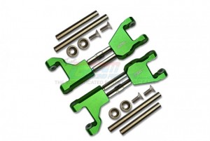 GPM TXMW054F/RS LUMINUM SUPPORTING MOUNT WITH FRONT / REAR SUSPENSION ARMS TRAXXAS RC 1/10 4WD MAXX W/WIDE MAXX MONSTER TRUCK 89086 - GREEN - TXMW054F/RS-G