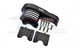 GPM SLE038GC ALUMINUM 7075-T6 MAIN GEAR COVER TRAXXAS RC 1/8 4WD SLEDGE MONSTER TRUCK 95076 - BLACK - SLE038GC-BK
