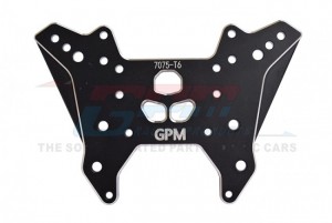 GPM MAFT028 ALUMINUM 7075-T6 FRONT DAMPER PLATE ARRMA 1/7 4WD FIRETEAM TACTICAL UNIT  / OUTCAST / EXTREME BASH / BIG ROCK 6S - BLACK - MAFT028-BK
