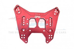 GPM MAFT030 ALUMINUM 7075-T6 REAR DAMPER PLATE ARRMA 1/7 4WD FIRETEAM TACTICAL UNIT / MOJAVE BIG ROCK 6S BLX - RED - MAFT030-R
