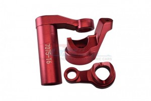 GPM SLE048 ALUMINUM 7075-T6 STEERING ASSEMBLY  TRAXXAS 1/8 RC 4WD SLEDGE MONSTER TRUCK 95076 - RED - SLE048-R