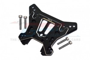 GPM SLE030 ALUMINUM 7075 T6 REAR DAMPER PLATE TRAXXAS 1/8 RC 4WD SLEDGE MONSTER TRUCK 95076 - BLACK - SLE030-BK