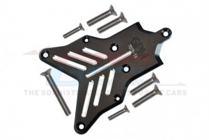 GPM SLE331R ALUMINUM 7075-T6 REAR CHASSIS PROTECTION PLATE TRAXXAS 1/8 RC 4WD SLEDGE MONSTER TRUCK 95076 - BLACK - SLE331R-BK