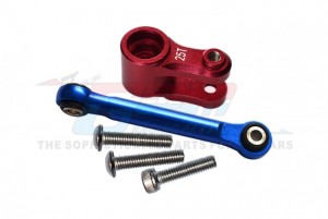 GPM TXMS16025TN ALUMINUM SERVO HORN 25T WITH TIE ROD TRAXXAS 1/5 X-MAXX 8S MONSTER / WIDE MAXX / 1/8 6S MAXX SLASH 102076-4 - RED - TXMS16025TN-R
