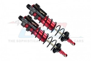 GPM SLE128F/L ALUMINUM 6061-T6 FRONT L-SHAPE PIGGY BACK ADJUSTABLE SPRING DAMPERS 128mm TRAXXAS 1/8 4WD SLEDGE MONSTER 95076-4 - SLE128F/L-R-BK