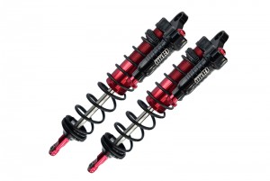GPM SLE143R/L ALUMINUM 6061-T6 REAR L-SHAPE PIGGY BACK ADJUSTABLE SPRING DAMPERS 143mm TRAXXAS 1/8 4WD SLEDGE MONSTER 95076-4 - SLE143R/L-R-BK