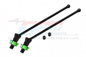 GPM TXM8190F/RNL MEDIUM CARBON STEEL FRONT/REAR CVD SHAFT WITH ALUMINIUM HEX ADAPTER FOR TRAXXAS X-Maxx 8S WideMaxx MONSTER - TXM8190F/RNL-G