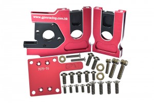 GPM SLE038A ALUMINUM 7075-T6 QUICK RELEASE MOTOR BASE 1/8 TRAXXAS SLEDGE MONSTER 95076-4 - SLE038A-R-BK