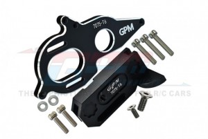 GPM MAG018 ALUMINUM 7075-T6 CENTER GEARBOX SUPPORT AND MOTOR HEATSINK PLATE ARRMA 1/8 KRATON / GRANITE /  BIG ROCK - MAG018-BK