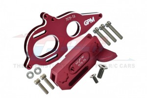 GPM MAG018 ALUMINUM 7075-T6 CENTER GEARBOX SUPPORT AND MOTOR HEATSINK PLATE ARRMA 1/8 KRATON / GRANITE /  BIG ROCK - RED - MAG018-R