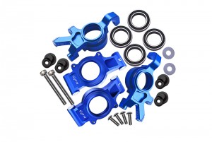 GPM TXM2122L ALUMINUM FRONT & REAR OVERSIZED KNUCKLE ARM TRAXXAS RC 1/5 4WD X-MAXX 6S 8S MONSTER TRUCK - BLUE - TXM2122L-B