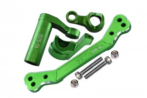GPM SLE048A ALUMINUM 7075-T6 STEERING ASSEMBLY W/ STEERING PLATE TRAXXAS RC 1/8 4WD SLEDGE MONSTER TRUCK 95076-4 - GREEN - SLE048A-G