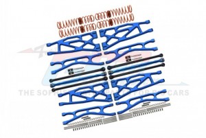 GPM TXM100L ALUMINUM & CARBON STEEL WIDEMAXX SUSPENSION KIT #7895  FOR 1/5 TRAXXAS X-MAXX 8S MONSTER - BLUE - TXM100L-B