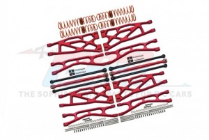 GPM TXM100L ALUMINUM & CARBON STEEL WIDEMAXX SUSPENSION KIT #7895  FOR 1/5 TRAXXAS X-MAXX 8S MONSTER - RED - TXM100L-R