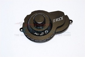 GPM SCX2038GCA ALUMINIUM SPUR GEAR COVER 1/10 AXIAL SCX10 II CRAWLER - Black - SCX2038GCA-BK
