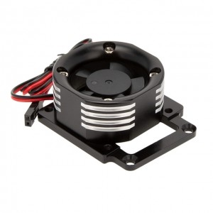 Aluminium High Speed Motor Heatsink Cooling Fan 1/8 RC Traxxas Sledge Monster Truck 95076-4 - Black - SLE-FAN01/BK