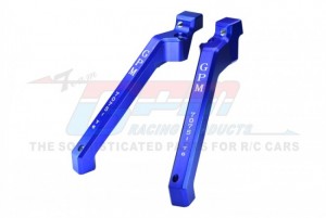 GPM SLE016RA ALUMINUM 7075-T6 REAR CHASSIS BRACE TRAXXAS 1/8 4WD SLEDGE MONSTER TRUCK-95076-4 - BLUE - SLE016RA-B