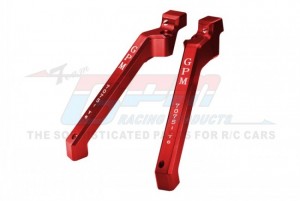 GPM SLE016RA ALUMINUM 7075-T6 REAR CHASSIS BRACE TRAXXAS 1/8 4WD SLEDGE MONSTER TRUCK-95076-4 - RED - SLE016RA-R