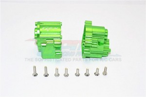 GPM SCX2038M ALUMINIUM TRANSMISSION CASE 1/10 RC AXIAL SCX10 II CRAWLER - Green - SCX2038M-G