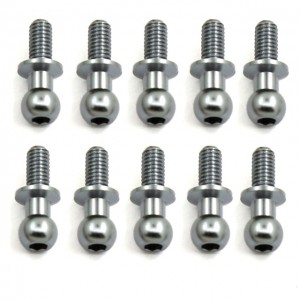 Upgrade Parts Aluminum M3 Ball Stud 10pcs 1/10 TAMIYA TT-01 TT-02 Touring Car - TT02-011/TI
