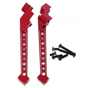 Upgrade Parts Aluminium Rear Left Right Chassis Support 9521 For TRAXXAS 1/8 RC SLEDGE MONSTER 95076-4 - RED - SLE001RA/RE