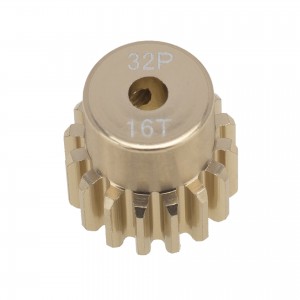 Hard Coating Aluminium 7075 3.17mm M0.8 32P Pinion Gear 11T - 20T 1/10 RC Crawler Car - PGH-16T