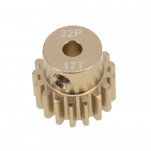 Hard Coating Aluminium 7075 3.17mm M0.8 32P Pinion Gear 11T - 20T 1/10 RC Crawler Car - PGH-17T
