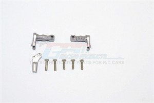 ALUMINIUM TRANSMISSION SUPPORTING MOUNT -   AXIAL SCX10 II - Gun silver - SCX2038SPM-GS