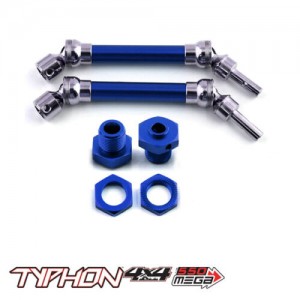 ALU FRONT / REAR CVD Drive Shaft 1/8 ARRMA Typhon V3 3S BLX Mega 550 Buggy ARA4206V3 - BLUE - TYO-001/BU