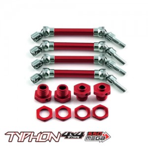 ALU FRONT & REAR CVD Drive Shaft 1/8 ARRMA Typhon V3 3S BLX Mega 550 Buggy ARA4206V3 - TYO-002/RE