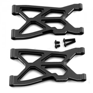 ALUMINIUM REAR LOWER ARM AR330543 ARRMA 1/8 TYPHON V3 3S BLX / 1/10 BIG ROCK 3S V3 BLX - MAB-003/BK