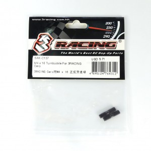 3RACING SAK-C137 M4 X 16 TURNBUCKLE 1/10 RC SAKURA CERO ULTRA TOURING CAR - SAK-C137