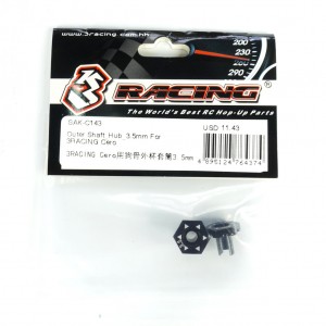 3RACING SAK-C143 Outer Shaft_Hub_3.5mm 1/10 RC SAKURA CERO ULTRA TOURING CAR - SAK-C143