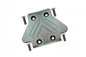 GPM MAT331R ALUMINUM REAR CHASSIS PROTECTION PLATE ARRMA 1/8 4WD TALION / OUTCAST 6S BLX - GUN SILVER - MAT331R-GS