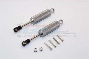 ALUMINIUM FRONT/REAR INTERNAL SHOCKS (92MM) WITH ENGRAVING -   AXIAL SCX10 II - Gun silver - SCX2095X-GS