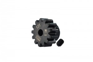 GPM TXM013TS-BK MEDIUM CARBON STEEL MOTOR GEAR 13T TRAXXAS 1/5 4WD X-MAXX 6S 8S MONSTER - TXM013TS-BK