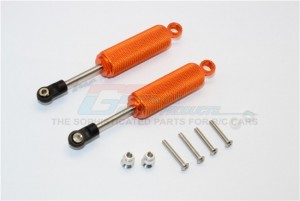 ALUMINIUM FRONT/REAR INTERNAL SHOCKS (92MM) WITH ENGRAVING -   AXIAL SCX10 II - SCX2095X-OR