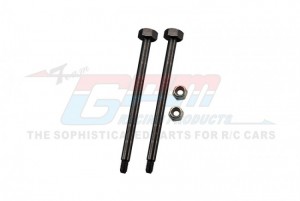 GPM SLE56R/PIN-BK MEDIUM CARBON STEEL REAR SUSPENSION OUTER PINS TRAXXAS 1/8 4WD SLEDGE MONSTER TRUCK 95076-4 - SLE56R/PIN-BK