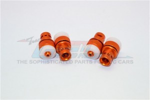 ALUMINIUM FRONT REAR MAGNET BODY MOUNT -   AXIAL SCX10 II - Orange - SCX2201FR-OR