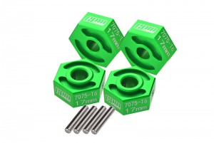 GPM LMT010/17X8M ALUMINIUM 7075-T6 HEX ADAPTER 17mmX 8mm LOSI 1/8 LMT 4WD SOLID AXLE MONSTER TRUCK LOS04022 - GREEN - LMT010/17X8M-G