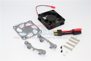 GPM TXM018FAN ALUMINIUM MOTOR HEATSINK WITH COOLING FAN FOR 6S TRAXXAS XMAXX 6S - TXM018FAN-GS