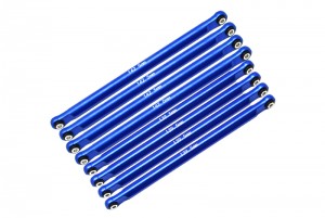 GPM LMT049FR ALUMINUM FRONT & REAR UPPER & LOWER CHASSIS LINKS PARTS TREE LOSI 1/8 LMT 4WD SOLID AXLE MONSTER TRUCK LOS04022 - LMT049FR-B