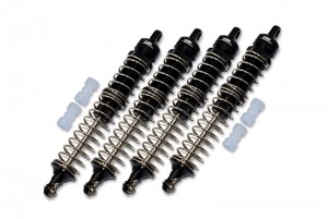 GPM LMT130FR FRONT & REAR OIL DAMPER SET LOSI 1/8 LMT 4WD SOLID AXLE MONSTER TRUCK LOS04022 - BLACK - LMT130FR-BK-S