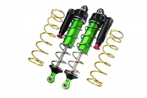 GPM MAKX177F/LA ALUMINUM 6061-T6 FRONT L-SHAPE PIGGY BACK SPRING DAMPERS 177mm ARRMA 1/5 4WD KRATON 8S BLX MONSTER TRUCK ARA110002T1/T2 - GREEN - MAKX177F/LA-G-S