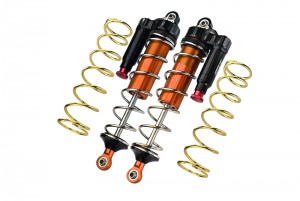GPM MAKX177F/LA ALUMINUM 6061-T6 FRONT L-SHAPE PIGGY BACK SPRING DAMPERS 177mm ARRMA 1/5 4WD KRATON 8S BLX MONSTER TRUCK ARA110002T1/T2 - ORANGE - MAKX177F/LA-OR-S