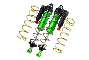 GPM MAKX187R/LA ALUMINUM 6061-T6 REAR L-SHAPE PIGGY BACK ADJUSTABLE SPRING DAMPERS 187mm ARRMA 1/5 4WD KRATON 8S BLX MONSTER TRUCK ARA110002T1/T2 - GREEN - MAKX187R/LA-G-S